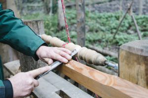 Traditional wood carving skills are among the things shown off at Horsenden Hill