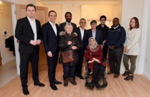 Mayor of London Sadiq Khan and his deputy visit new council homes