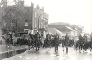 Mounted police were drafted in