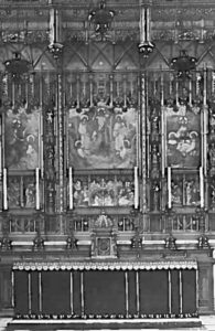 The altar at St Saviour