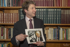 Martin Blandel spoke of his father Michael's holocaust experiences. Photo by Nigel Bewley