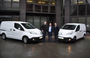 Julian Bell with electric vans