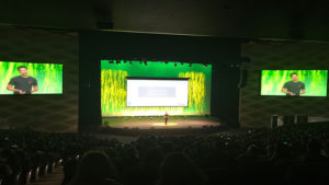 Anthony Bennett giving a presentation in Australia