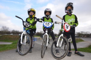 Young riders from Ealing BMX Club