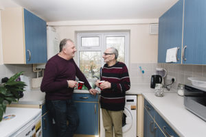 Paul from CHOICE, with Robert in his kitchen