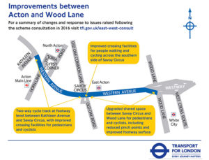 Map of the proposed cycle route