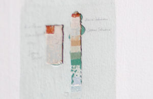 Pitzhanger Manor interior - historic paint samples