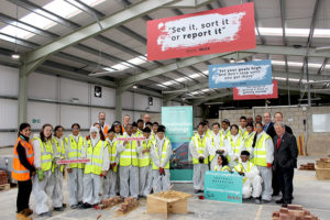 Pupils from the three high schools (Dormers Wells, Featherstone and Villiers) at Construction Challenge 2019