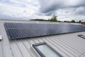 The installed solar panels at Perivale Primary School. Copyright © 2019 Andrew Wiard T: +44 (0) 7973 219201 W: www.reportphotos.com E: andrew@reportphotos.com