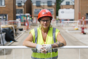 Construction apprentice Sam Smith works at the Havelock Estate