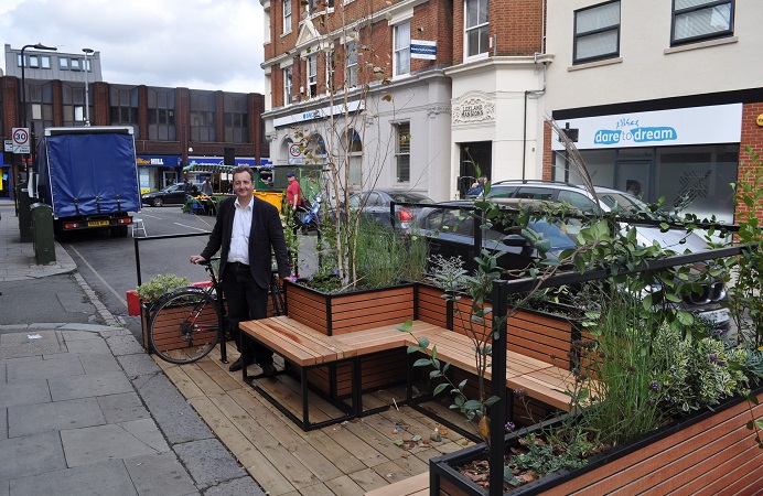 The LIve West Ealing initiative has secured parklets on streets in the area
