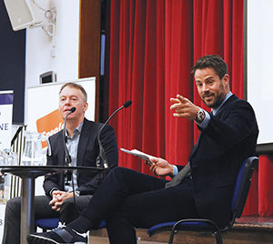 Sky CEO and Jamie Redknapp gave a talk at Featherstone High School