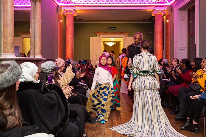 Youth fashion show at Gunnersbury Park Museum. Photograph by Jayne Lloyd
