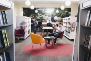 A quiet space inside Hanwell Library