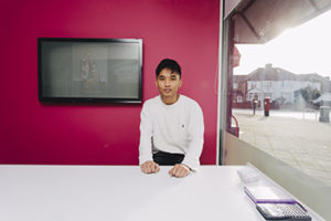 Selin Gurung, is an apprentice at Surindera Studios in Southall, a photography and videography business