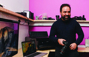 Shaminder Balrai, owner of Surindera Studios in Southall, has taken on apprentices