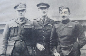 Harold Medlicott in Weilburg prison camp with other prisoners