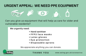 Urgent appeal for PPE equipment