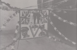 VE Day banner and bunting