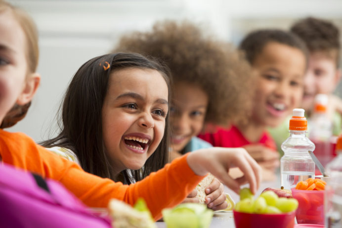 Children laughing