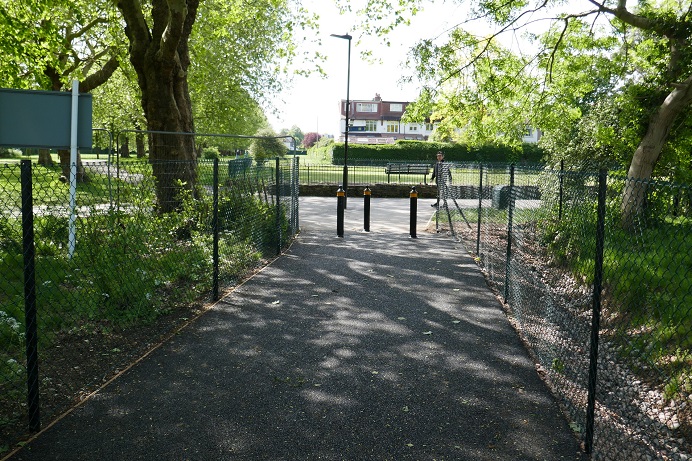 After picture of Pitshanger path