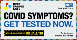Get tested now - call 119 or visit nhs.uk/coronavirus