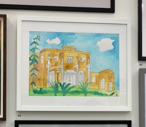 Edward Tabarac's painting of Pitzhanger Manor being exhibited at the Royal Academy of Arts Young Artists Summer Show
