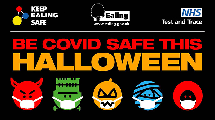 COVID safe Halloween poster
