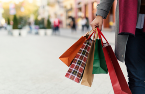 Christmas shopping on the high streets