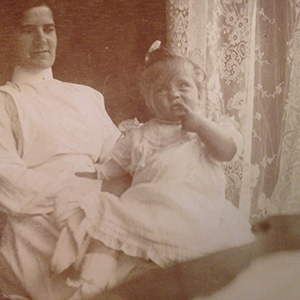 Nurse Mary Lyle with Harold's sister Violet