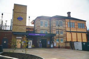 Hanwell Station Exterior - Campbell Road - improved forecourt