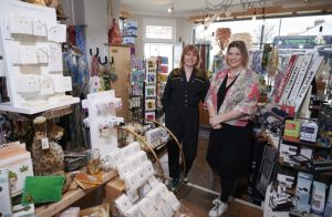 Sandra and Evelyn Owners of Mooch in their shop