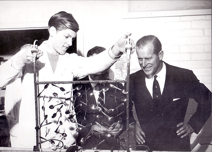 The Duke of Edinburgh visited the Tin Research Institute in Perivale