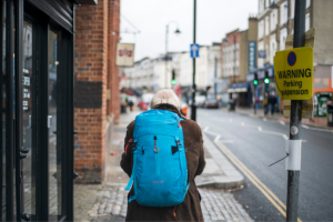 Male with a backpack