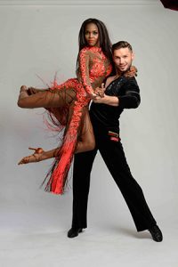 Oti Mabuse and husband Marius showing off their dance moves