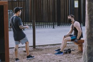 Working out, outdoors