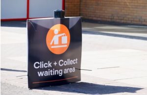 Click and Collect sign