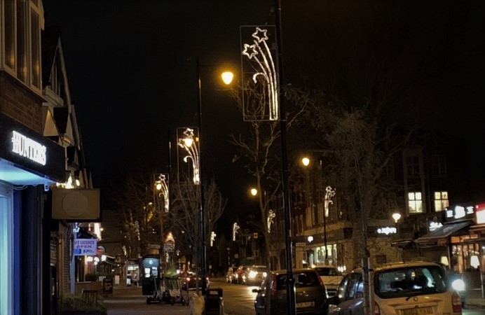 Christmas lights or Northfields Avenue