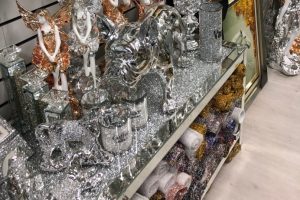 Fake or counterfeit items for sale in a shop