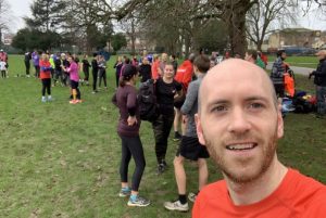 Councillor Josh Blacker ready to run the Southall ParkRun