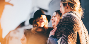 Group of girls laughing