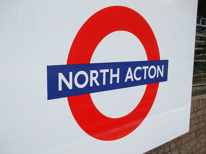 North Acton Underground sign