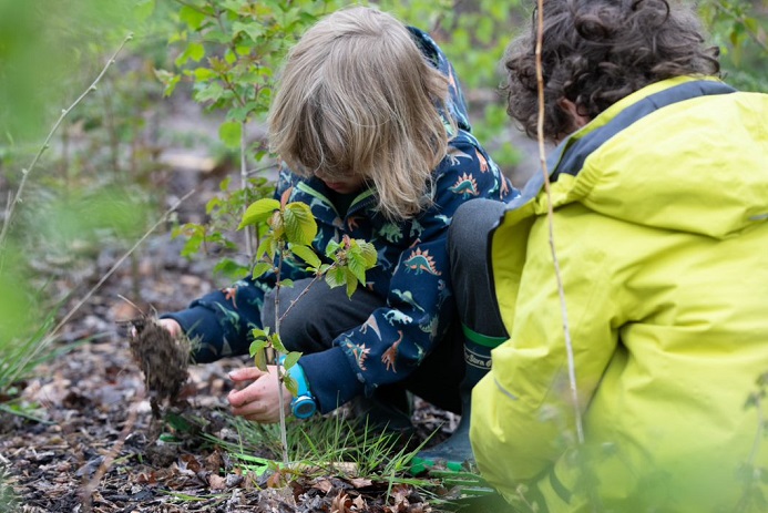 Hobbayne pupils gardening