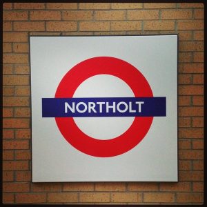 Northolt underground sign