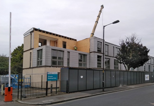 Corbet House in Southwark before being refurbished and relocated to Hanwell as Chris Payne House