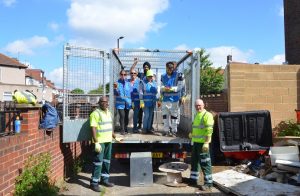 Members of LAGER Can and the Greener Ealing street team