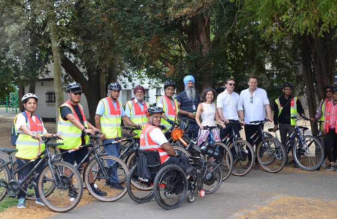 Cyclists from Let's Ride Southall