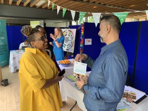 People networking at the Southall business Expo