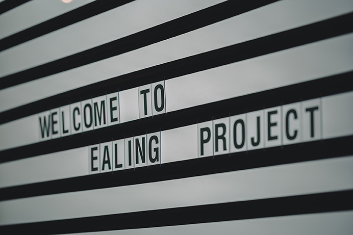 Sign saying Welcome to Ealing Project
