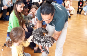 Live animal workshop at Holiday Activity and Food Programme
